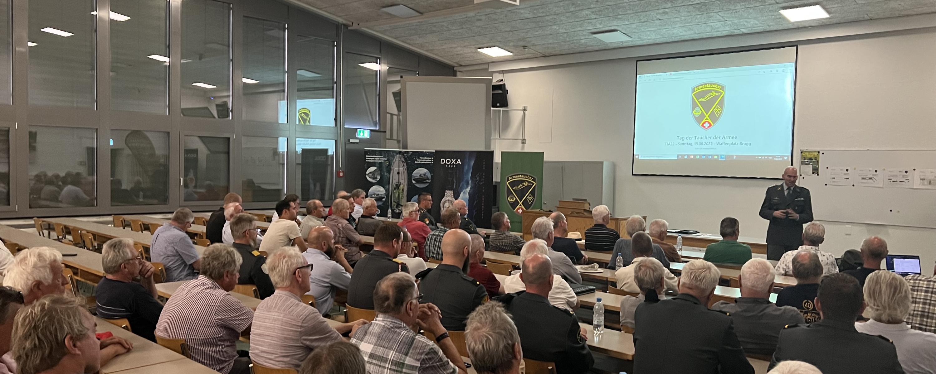 Das Referat vom CdA, KKdt Thomas Suessli, am Tag der Taucher der Armee 22