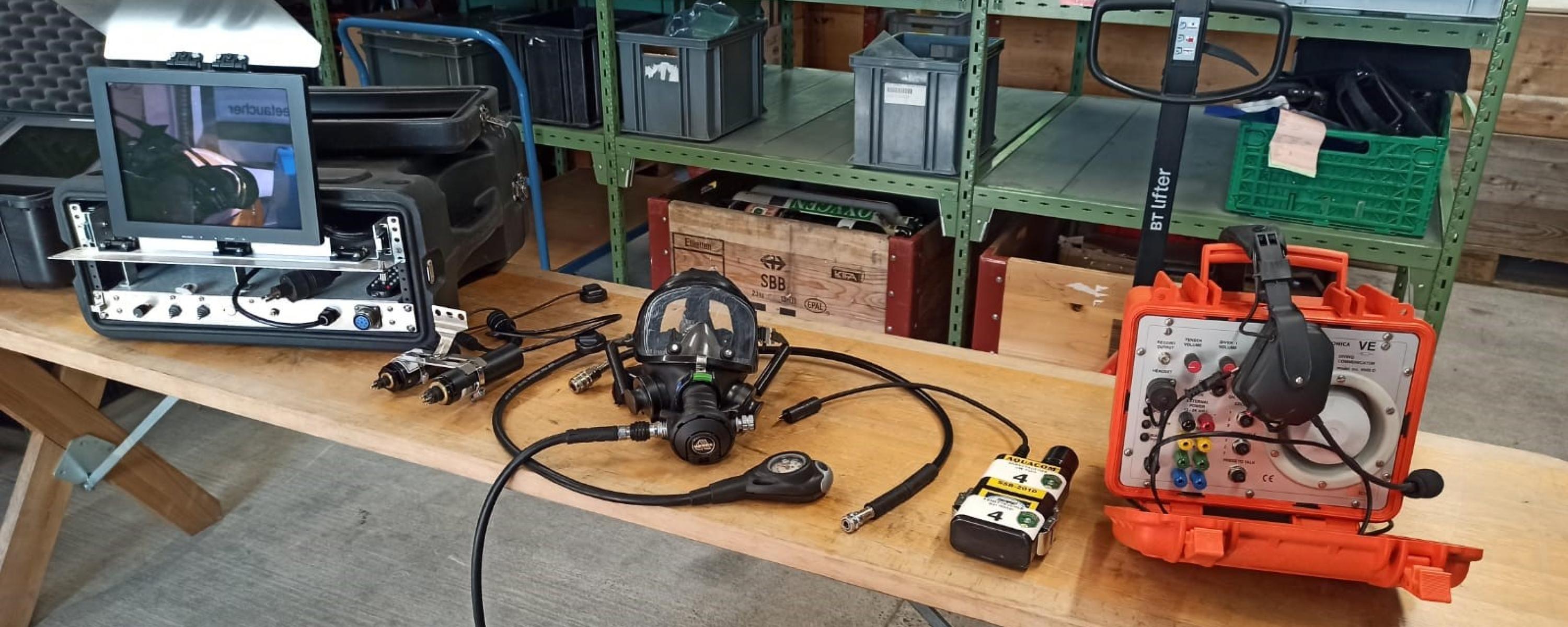 Taucherausrüstung am TTA 23