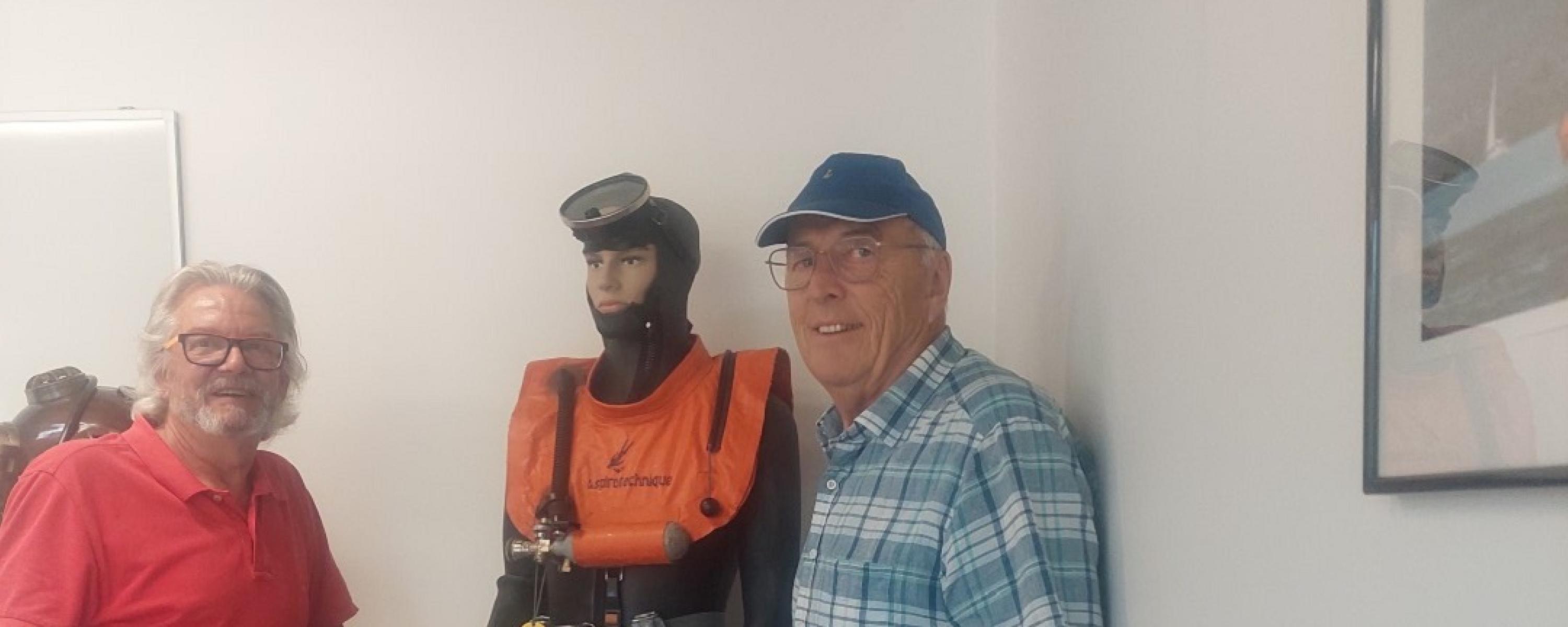 Eingekleideter Ts "Caspar Frei" mit Paul Brünisholz und Mario Kohler